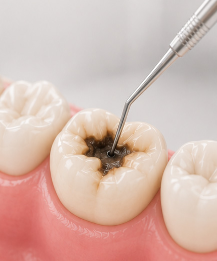 Bước 2: Trám bịt ổng tuỷ