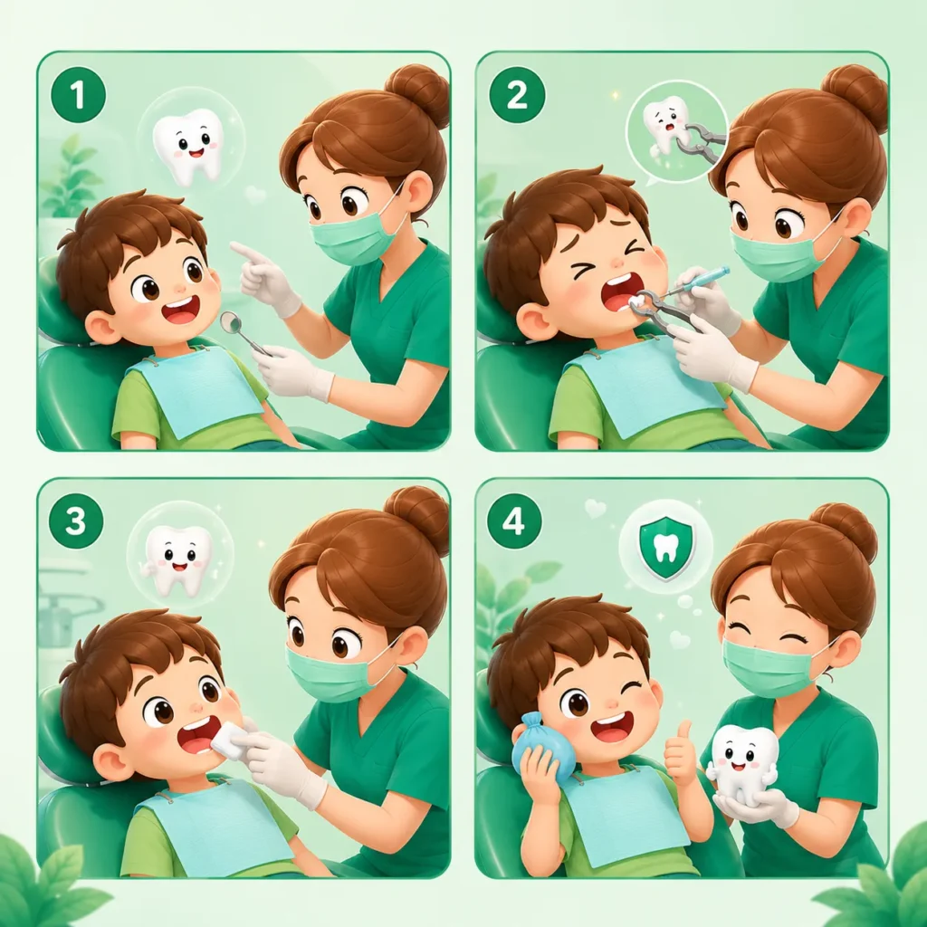 Quy trình nhổ răng sữa