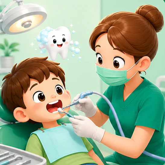 Quy trình trám răng sữa