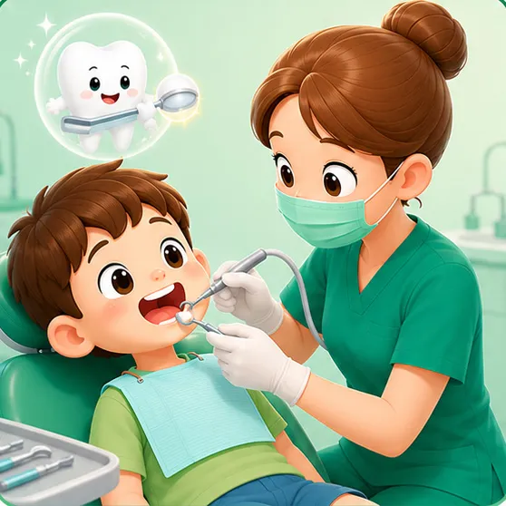 Quy trình trám răng sữa