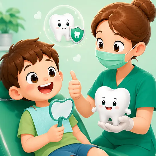 Quy trình trám răng sữa