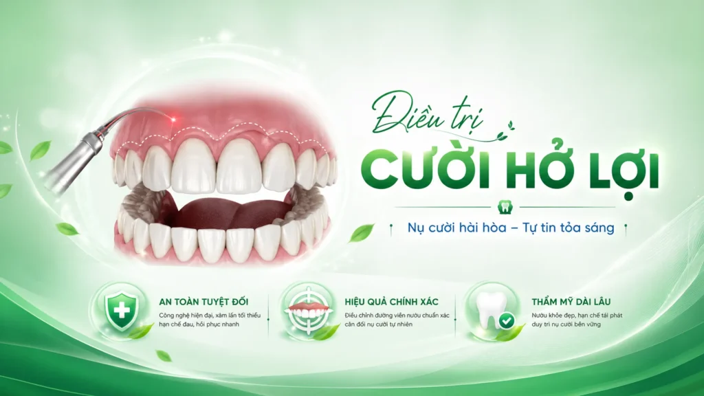 Điều trị cười hở lợi