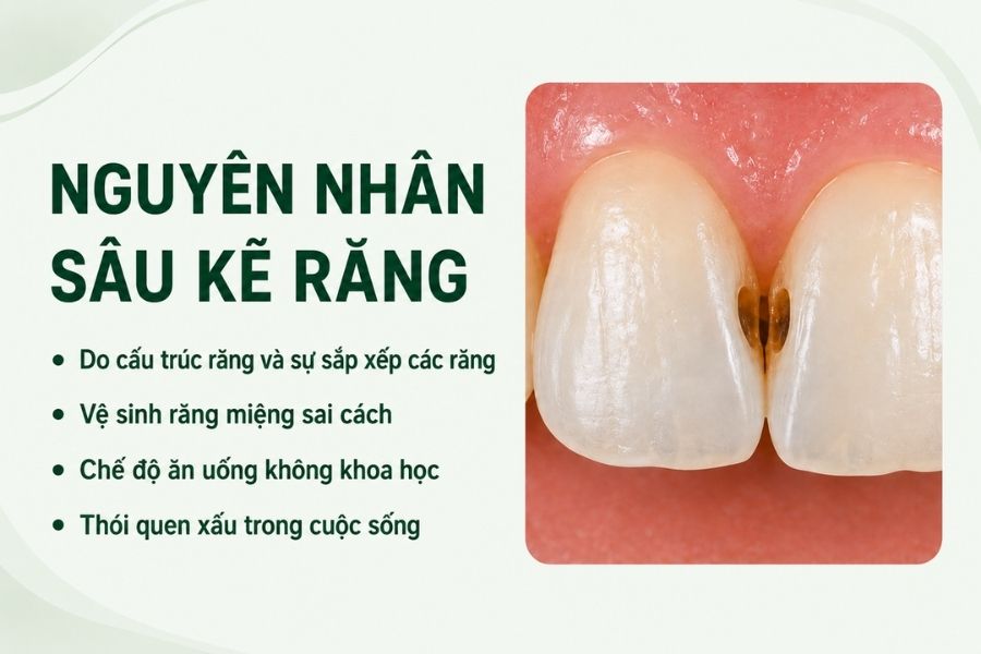 Nguyên nhân gây sâu kẽ răng